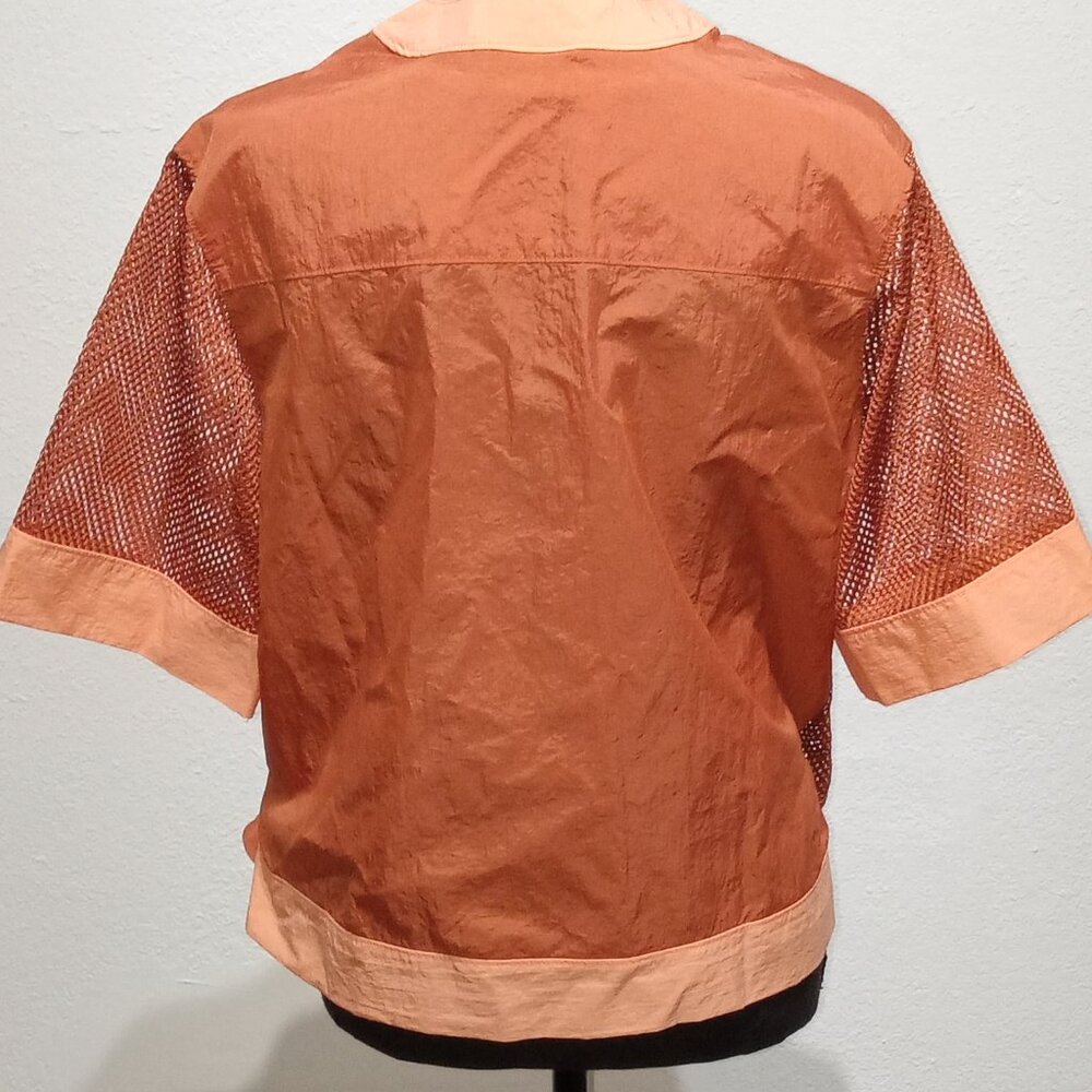 Jordan cropped Mesh wrap top - Picture 6 of 15